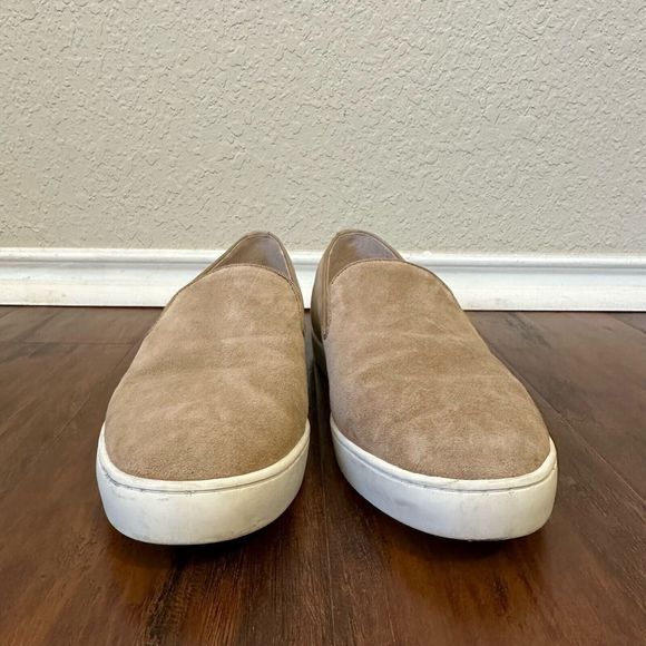 BIRDIES The Swift Classic Shell Suede Slip On Sneaker Beige Tan - Picture 3 of 9